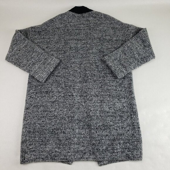 Astr The Label Open Front Cardigan Womens Medium Gray Wool Blend Chunky Sweater - Picture 5 of 10